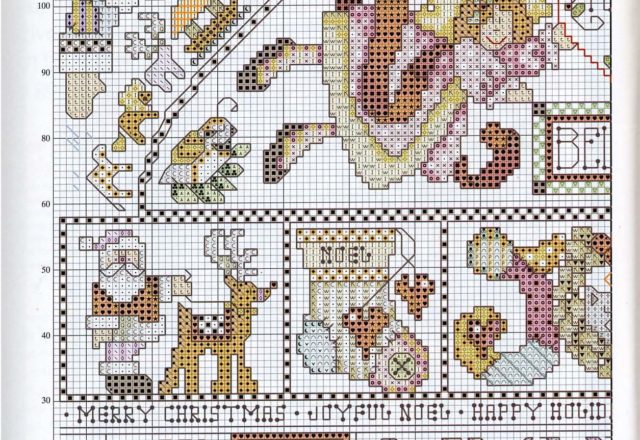 cross stitch christmas sampler (2)