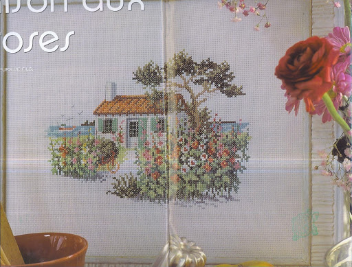 cross stitch country house picture (1)