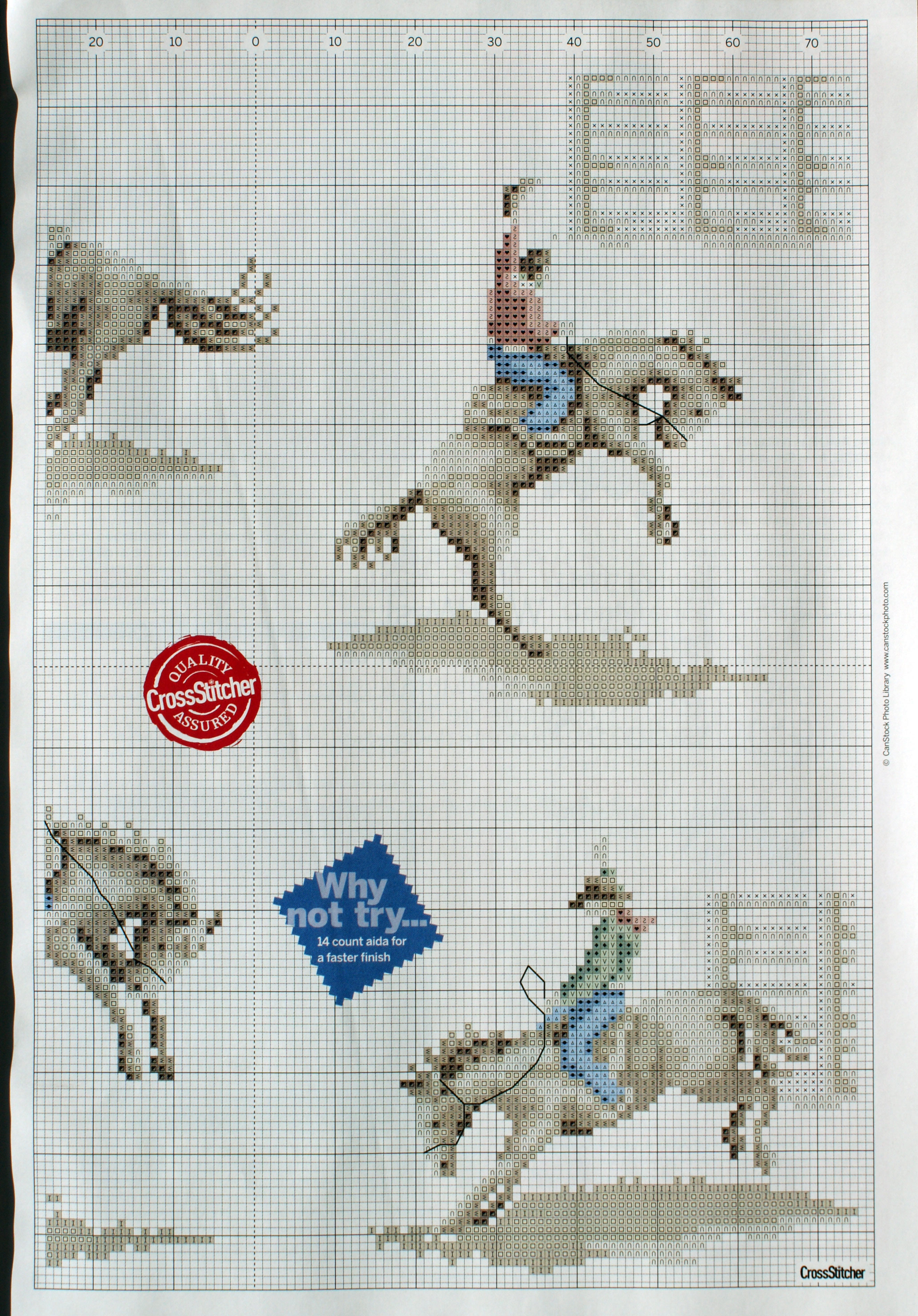 cross stitch cushion with cowboy and horse (2)