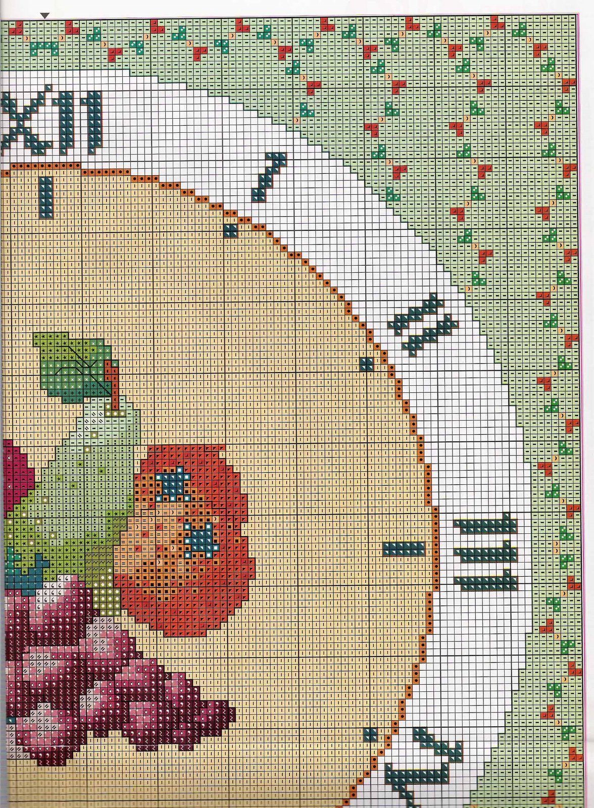 cross stitch fruit clock (3)