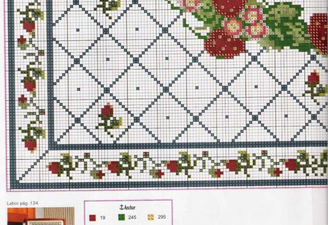 cross stitch fruit clock (5)