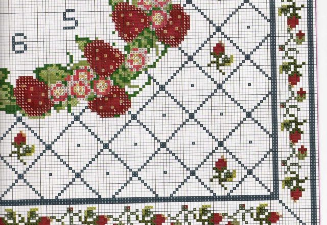 cross stitch fruit clock (6)