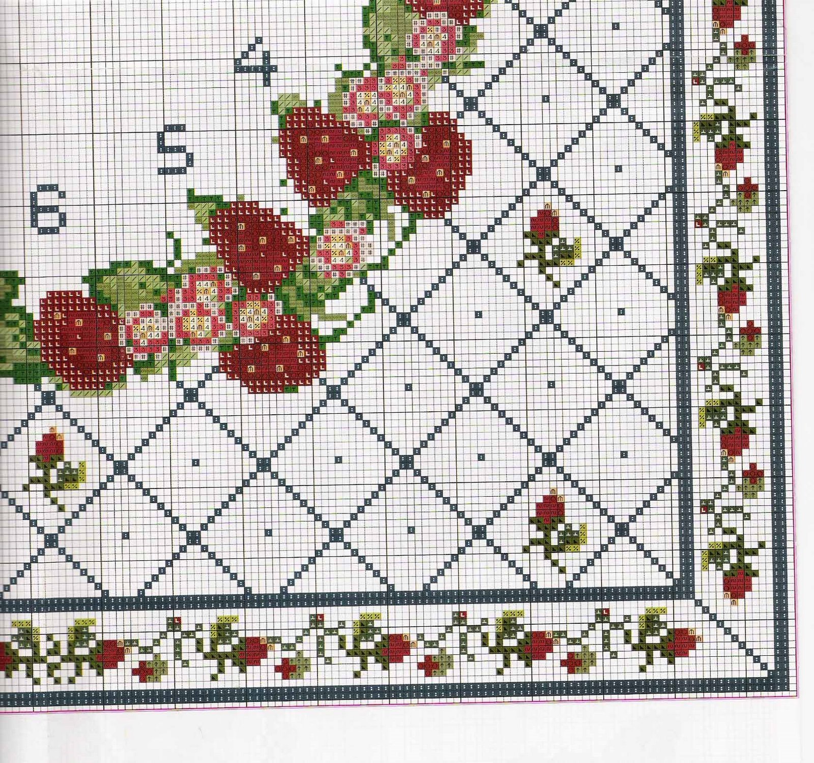 cross stitch fruit clock (6)