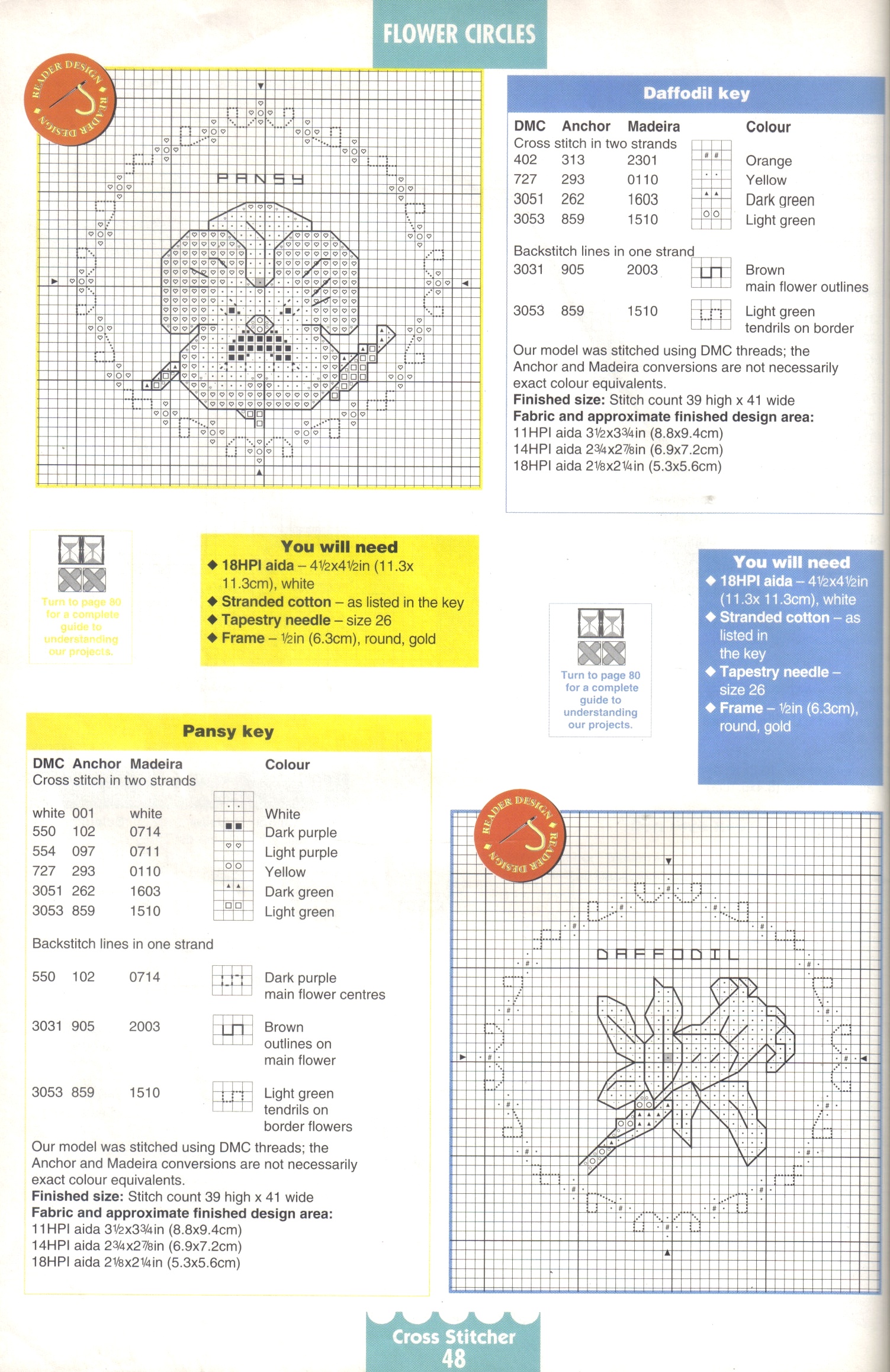 cross stitch patterns for small floral pictures (5)