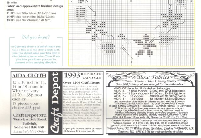 cross stitch patterns for small floral pictures (8)
