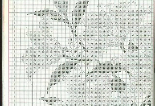 cross-stitch picture of flowers lilies (3)
