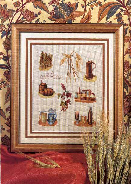 cross stitch picture portraying the beer (1)