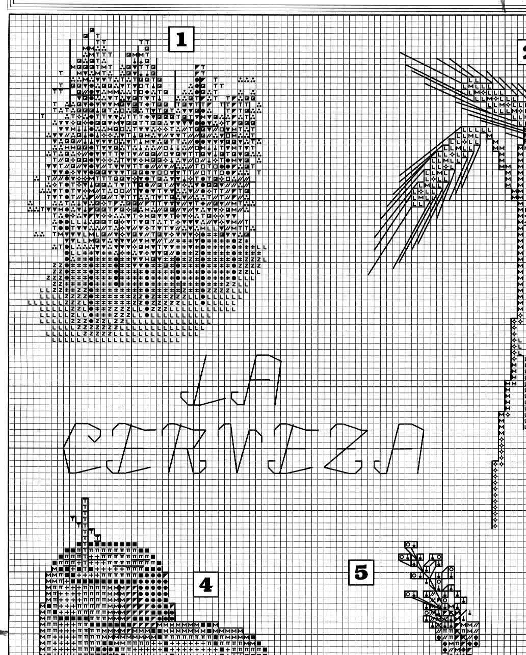 cross stitch picture portraying the beer (2)