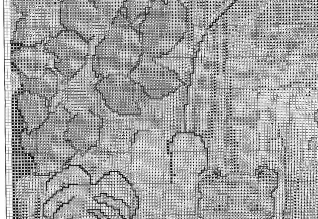 cross stitch picture portraying the wilderness (2)