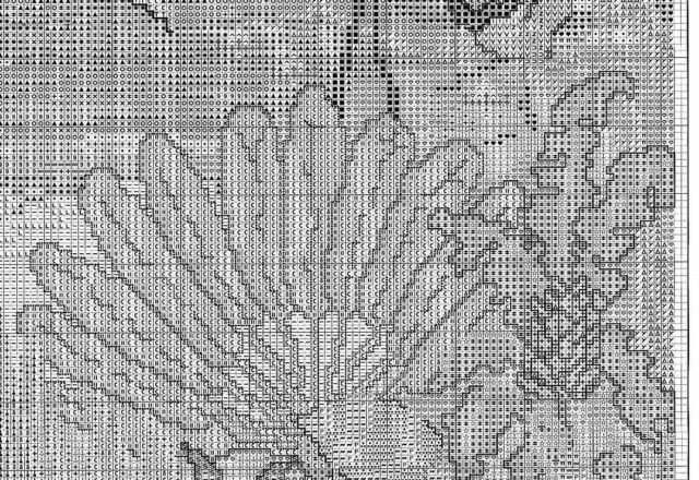 cross stitch picture portraying the wilderness (3)