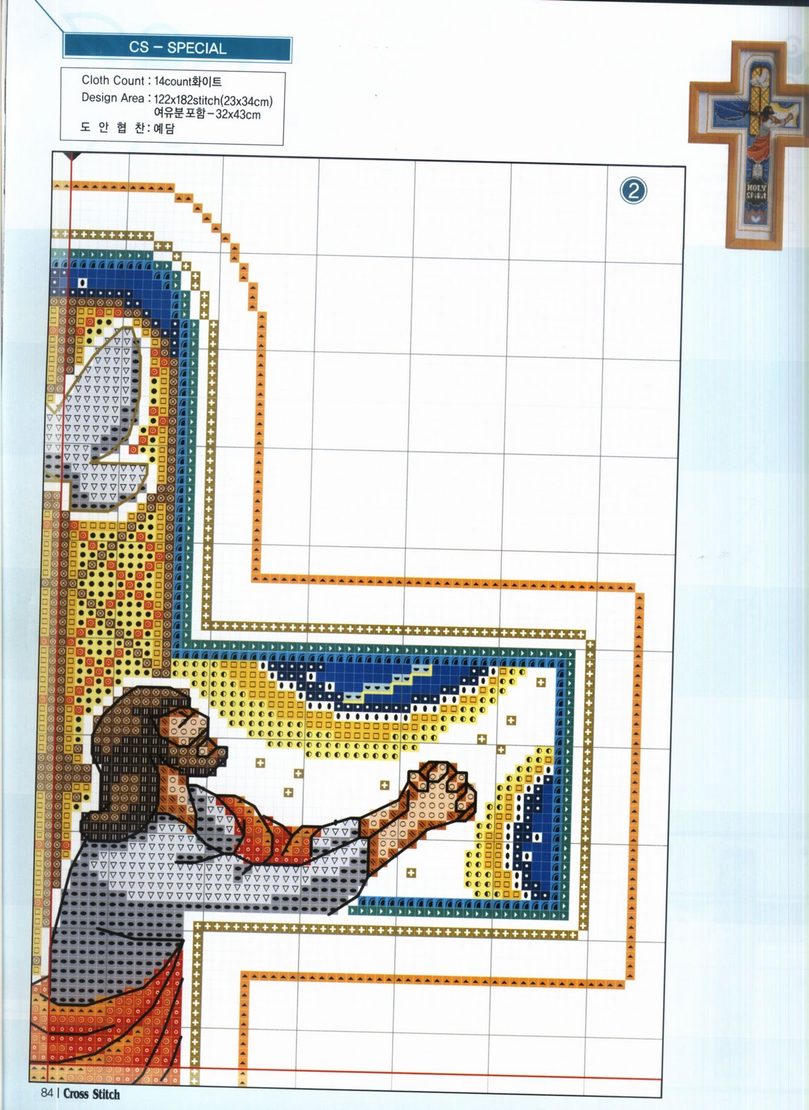 cross stitch picture with Jesus (4)
