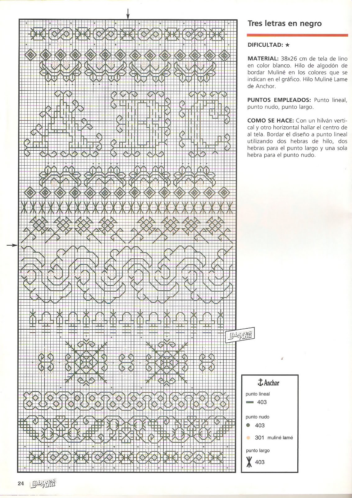 cross stitch picture with letters and borders (1)