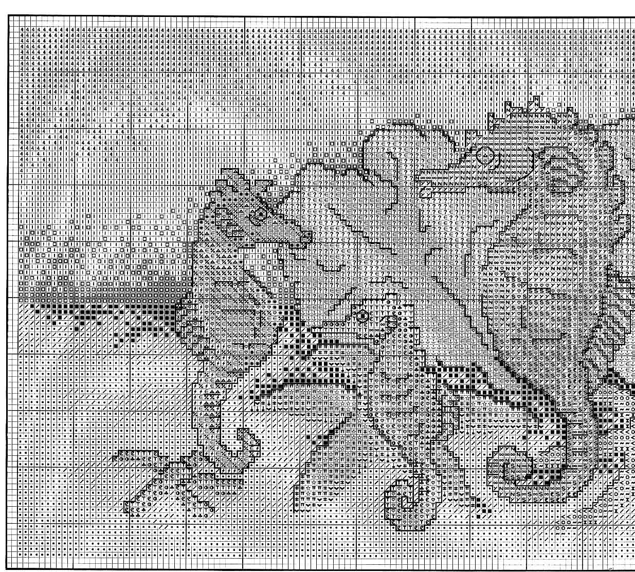 cross stitch picture with seahorses (2)