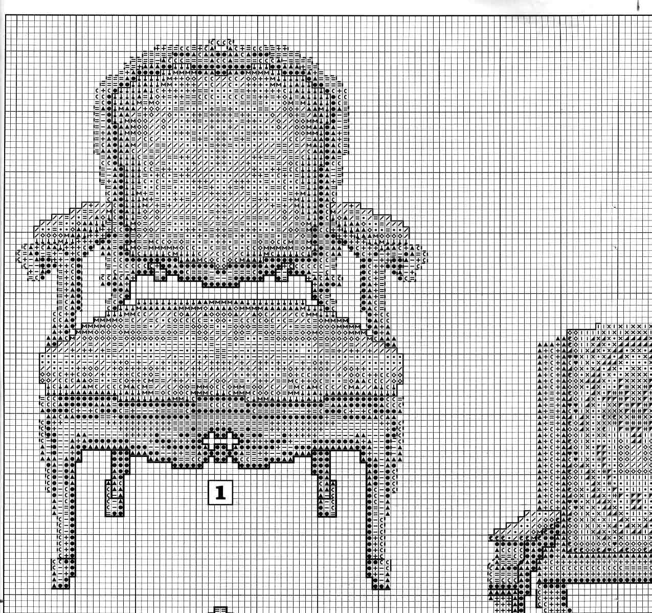 cross stitch picture with vintage armchairs (2)