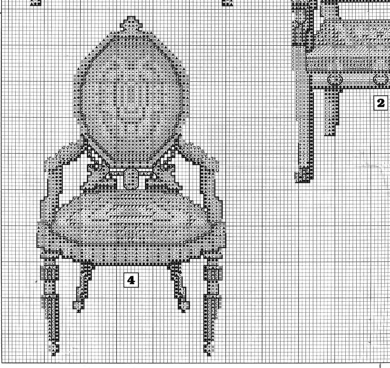 cross stitch picture with vintage armchairs (4)