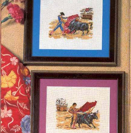 cross stitch pictures of bullfighting (1)