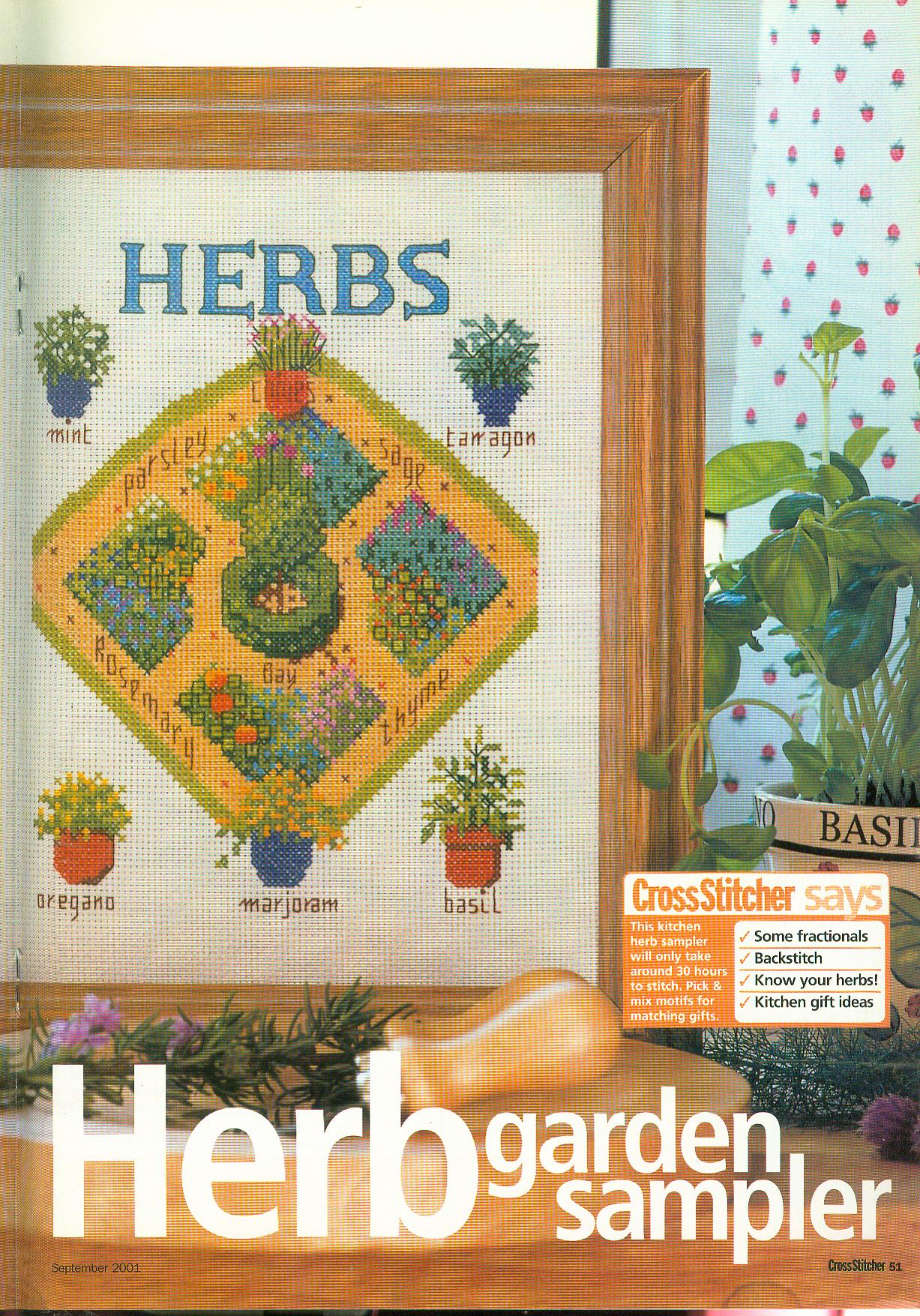 cross-stitch sampler garden herbs (1)