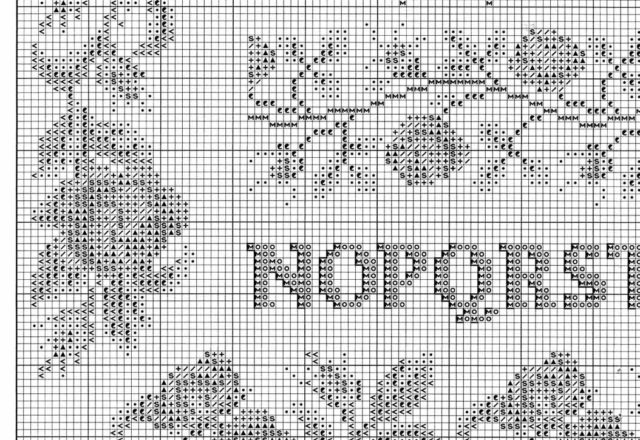 cross stitch sampler with alphabet and roses (4)