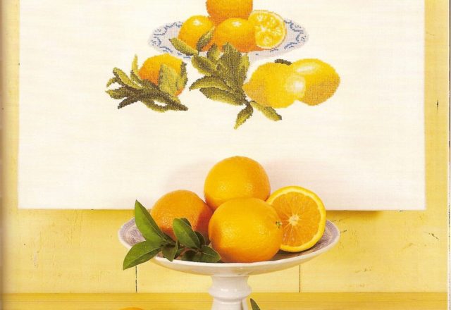 cross stitch small picture with lemons (1)