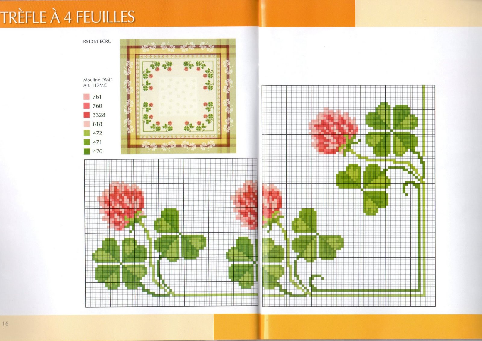 cross stitch tablecloth wildflowers fuchsia (2)