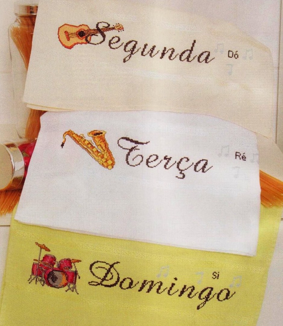 cross stitch week dishtowels musical instruments (1)