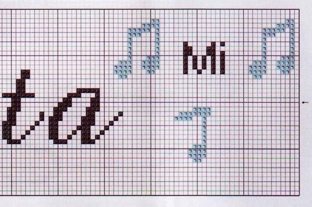 cross stitch week dishtowels musical instruments (9)