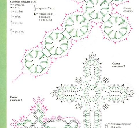 crucifixes crochet favor