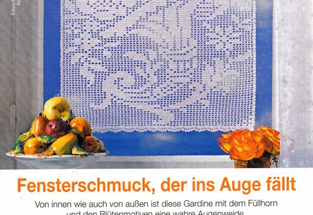 curtain filet cornucopia with flowers (1)