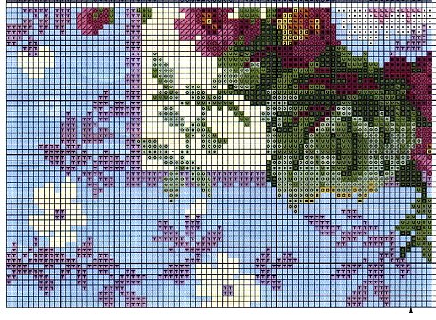 cushion blue flowers background (4)