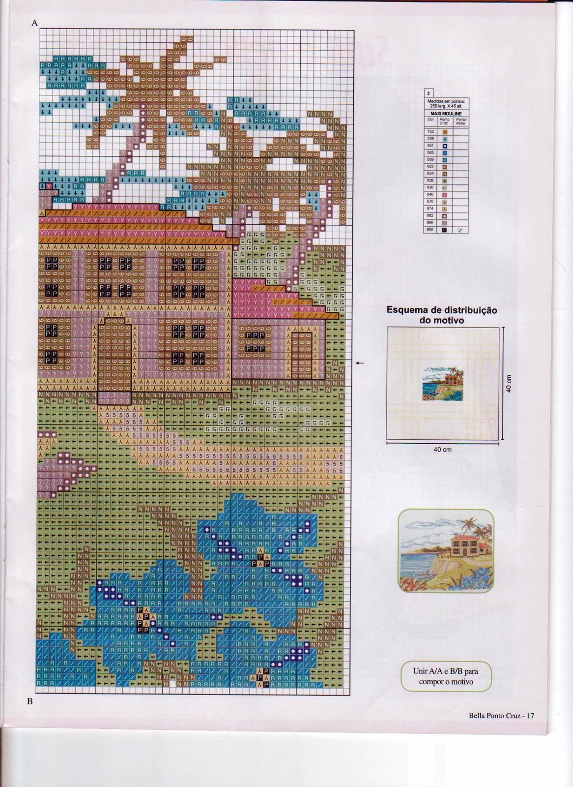 cushion cross stitch house by the sea (2)