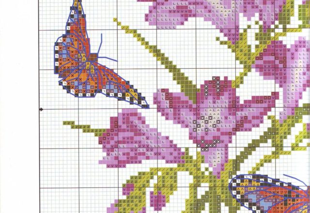 cushion freesias and butterflies (2)