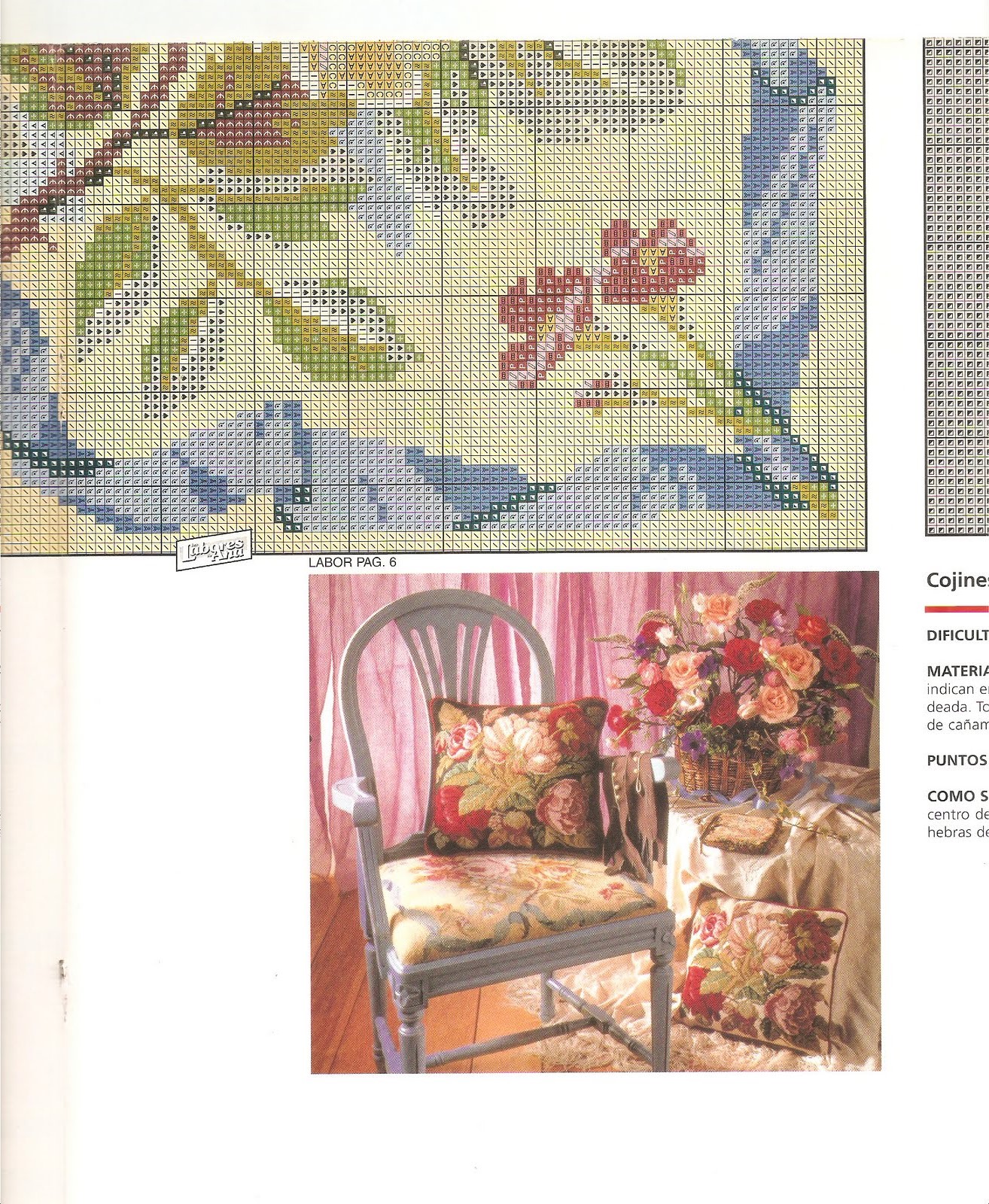 cushion with blue ribbon and beautiful flowers in the middle (2)