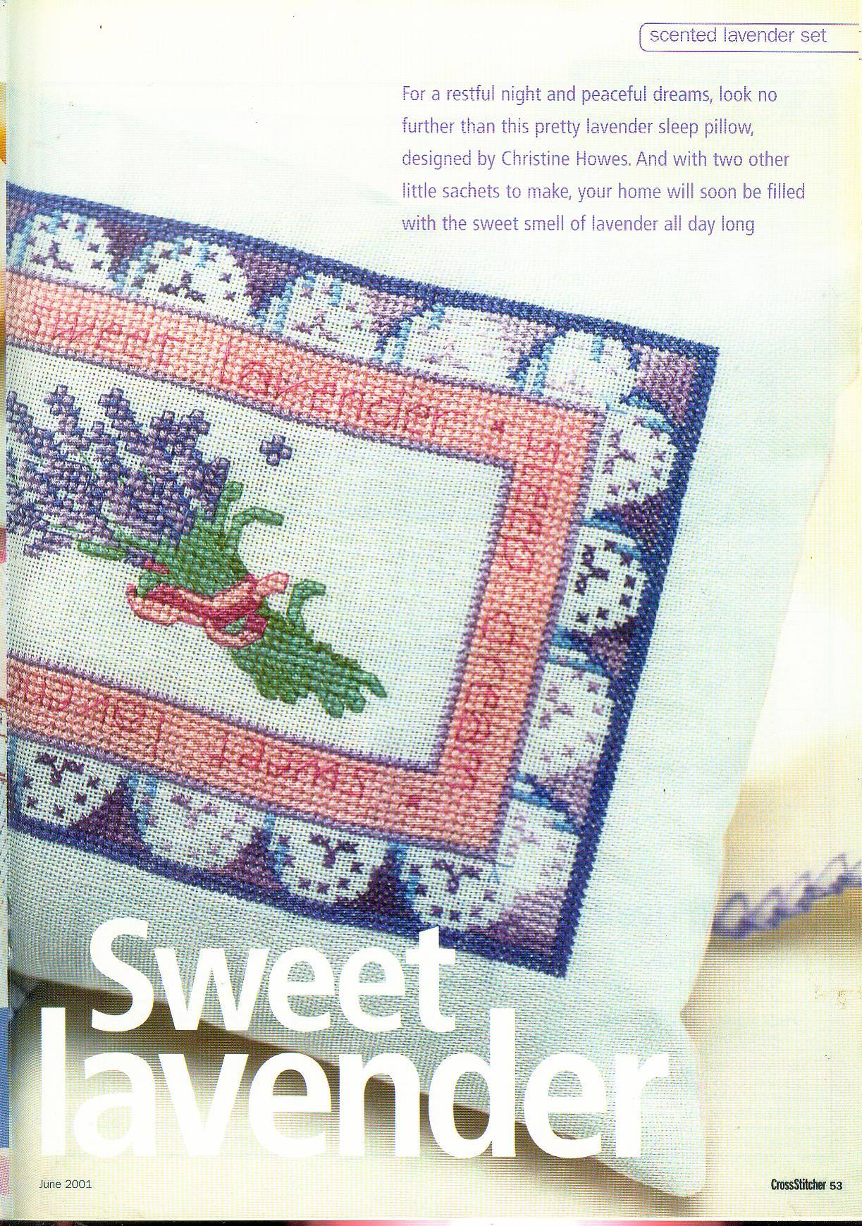 cushion with lavender flowers cross stitch (2)