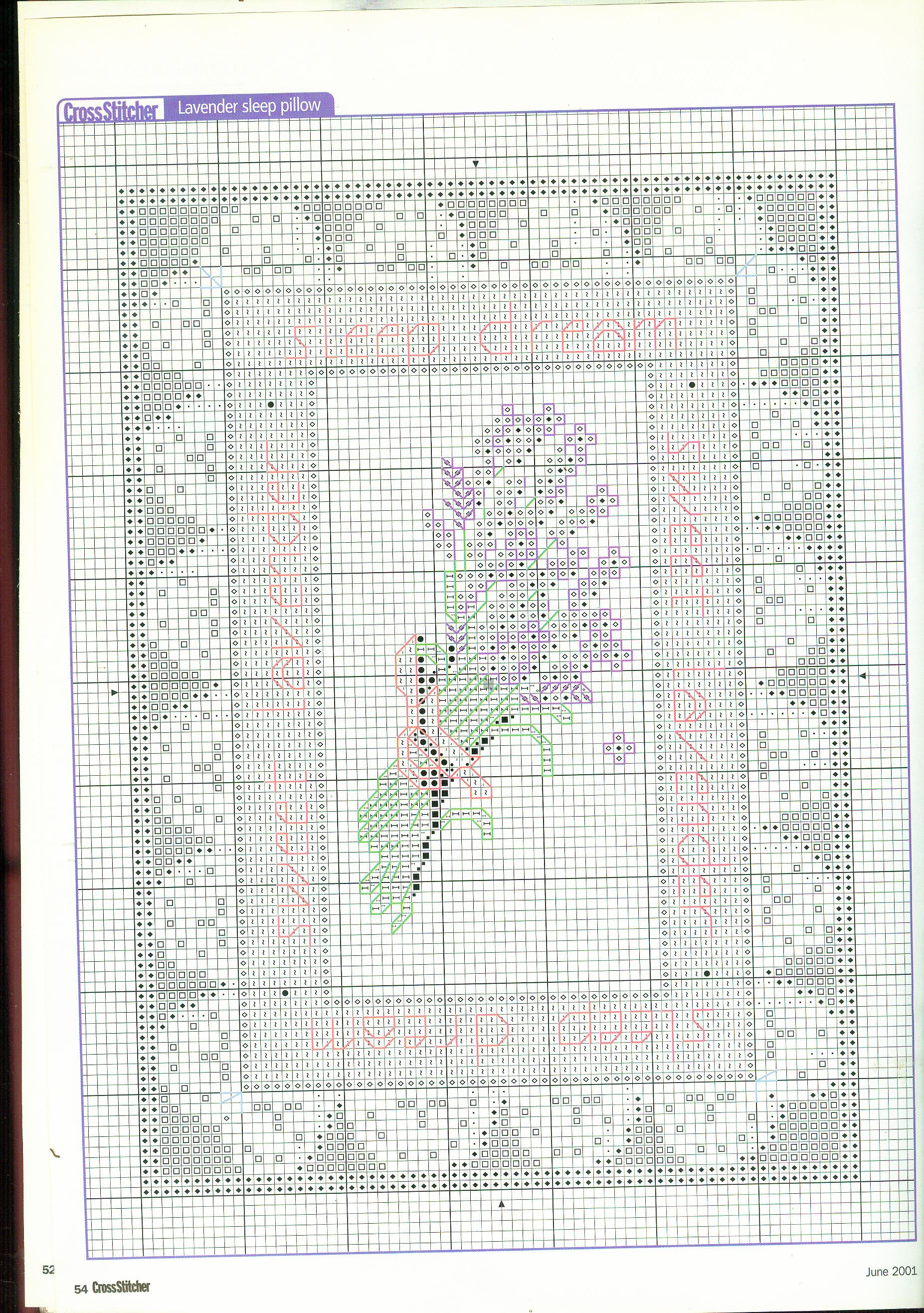 cushion with lavender flowers cross stitch (3)