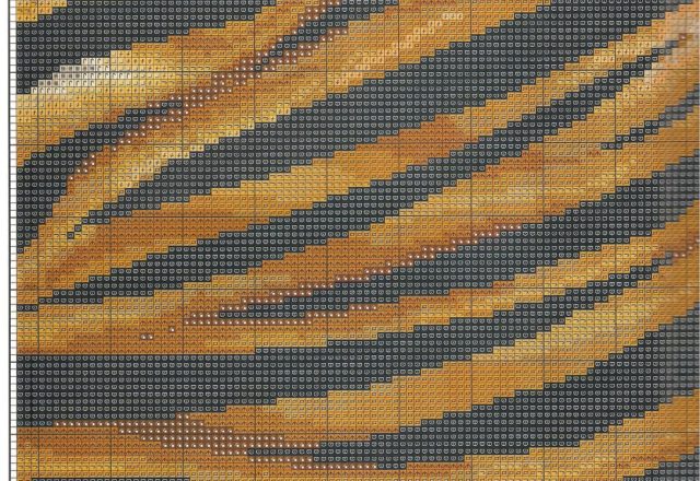 cushions cross stitch striped tiger and leopard (1)