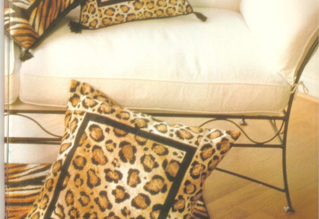 cushions cross stitch striped tiger and leopard (2)