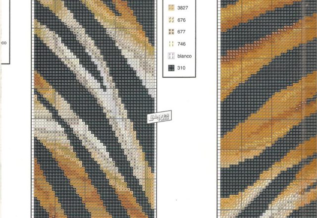 cushions cross stitch striped tiger and leopard (5)