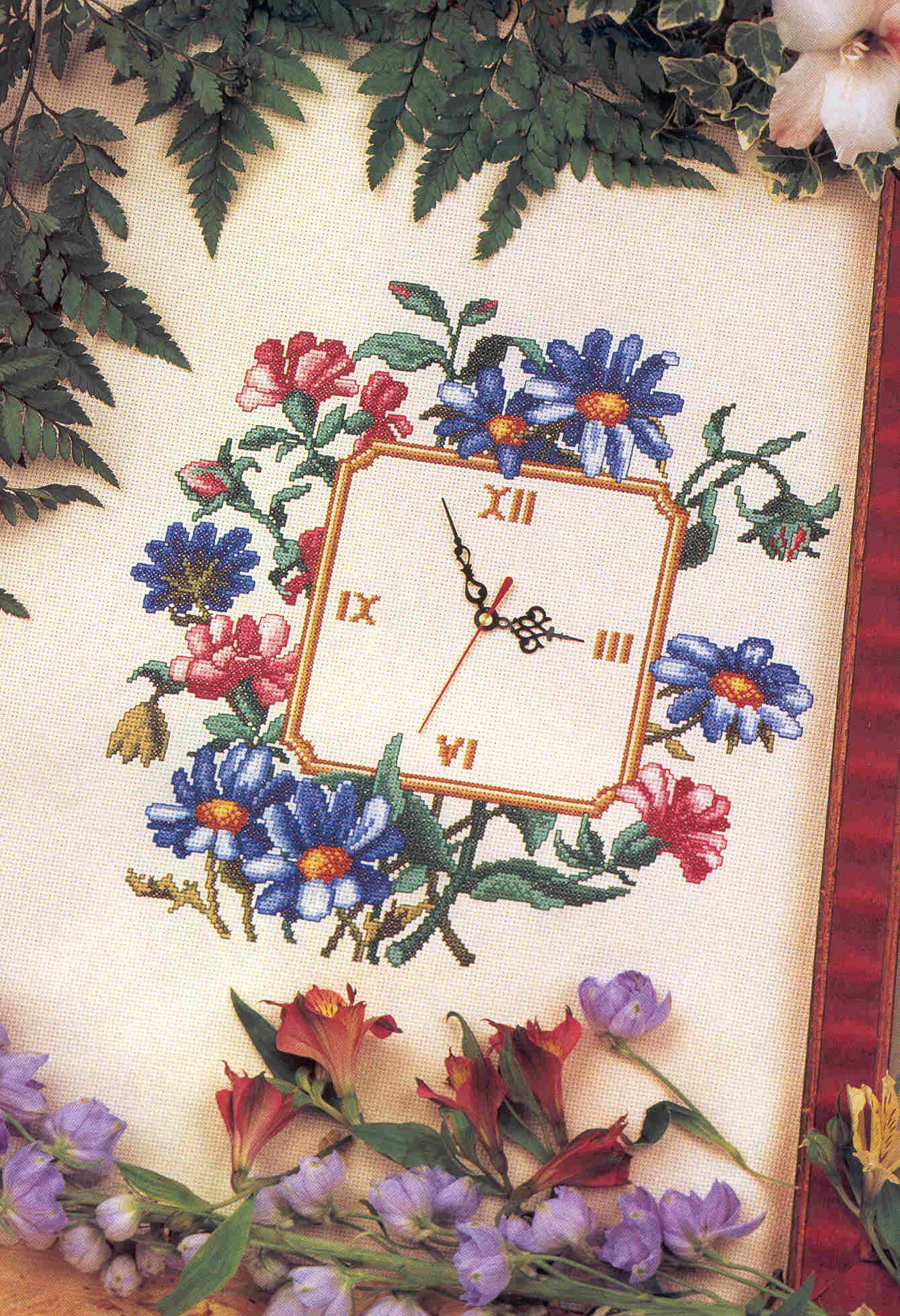 daises flowers clock (1)