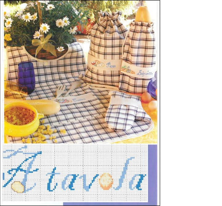 dishtowel with written at the table