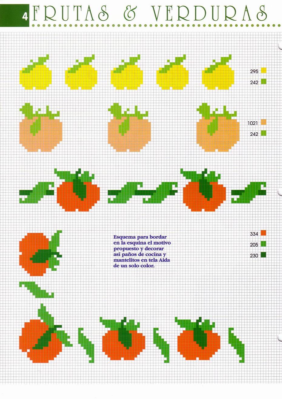 dishtowels cross stitch with apples and peaches (2)