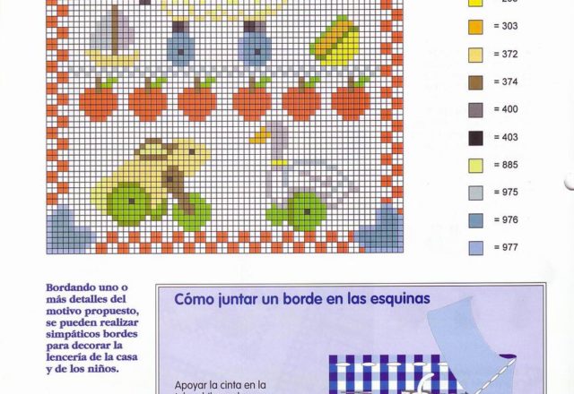 dishtowels cross-stitch with cute sheep (2)