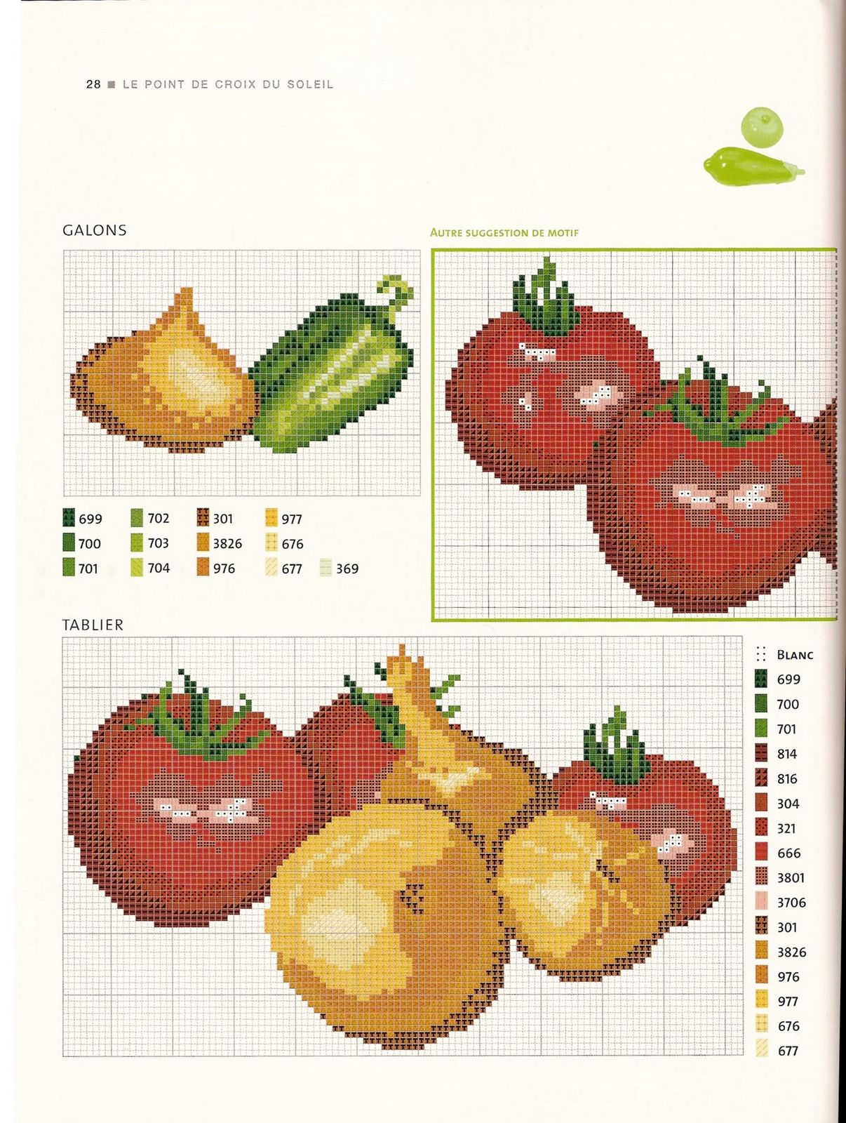 dishtowels cross stitch with fruits and vegetables (6)