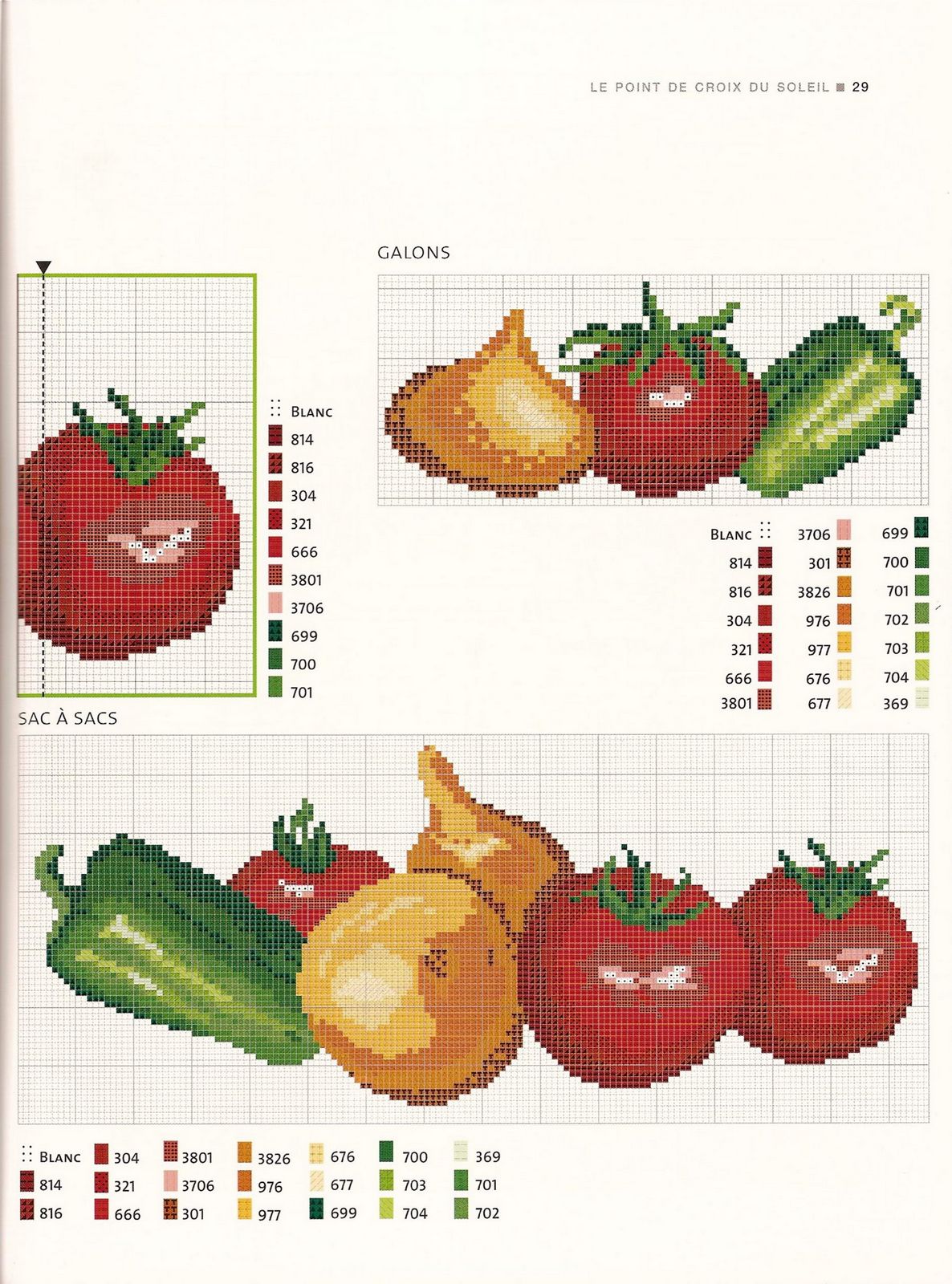 dishtowels cross stitch with fruits and vegetables (7)