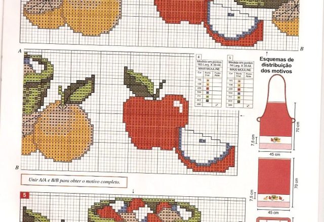 dishtowels with fruit salad and apples (3)