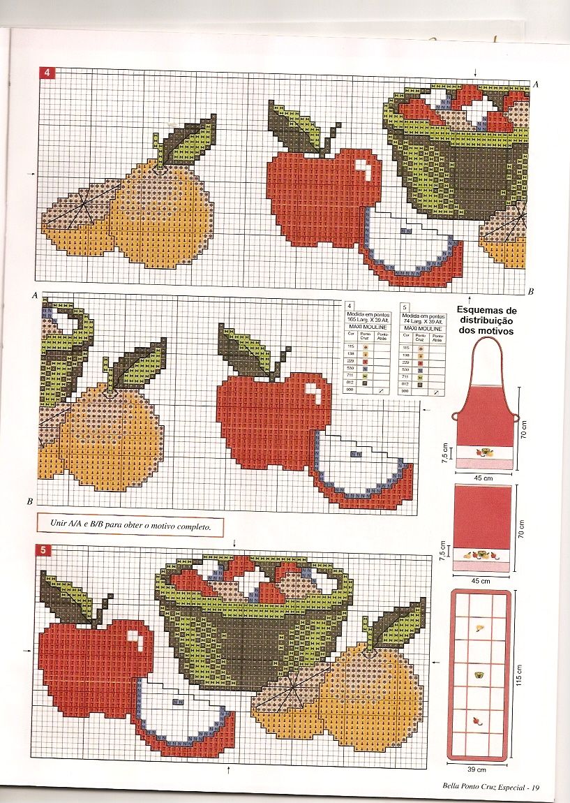 dishtowels with fruit salad and apples (3)