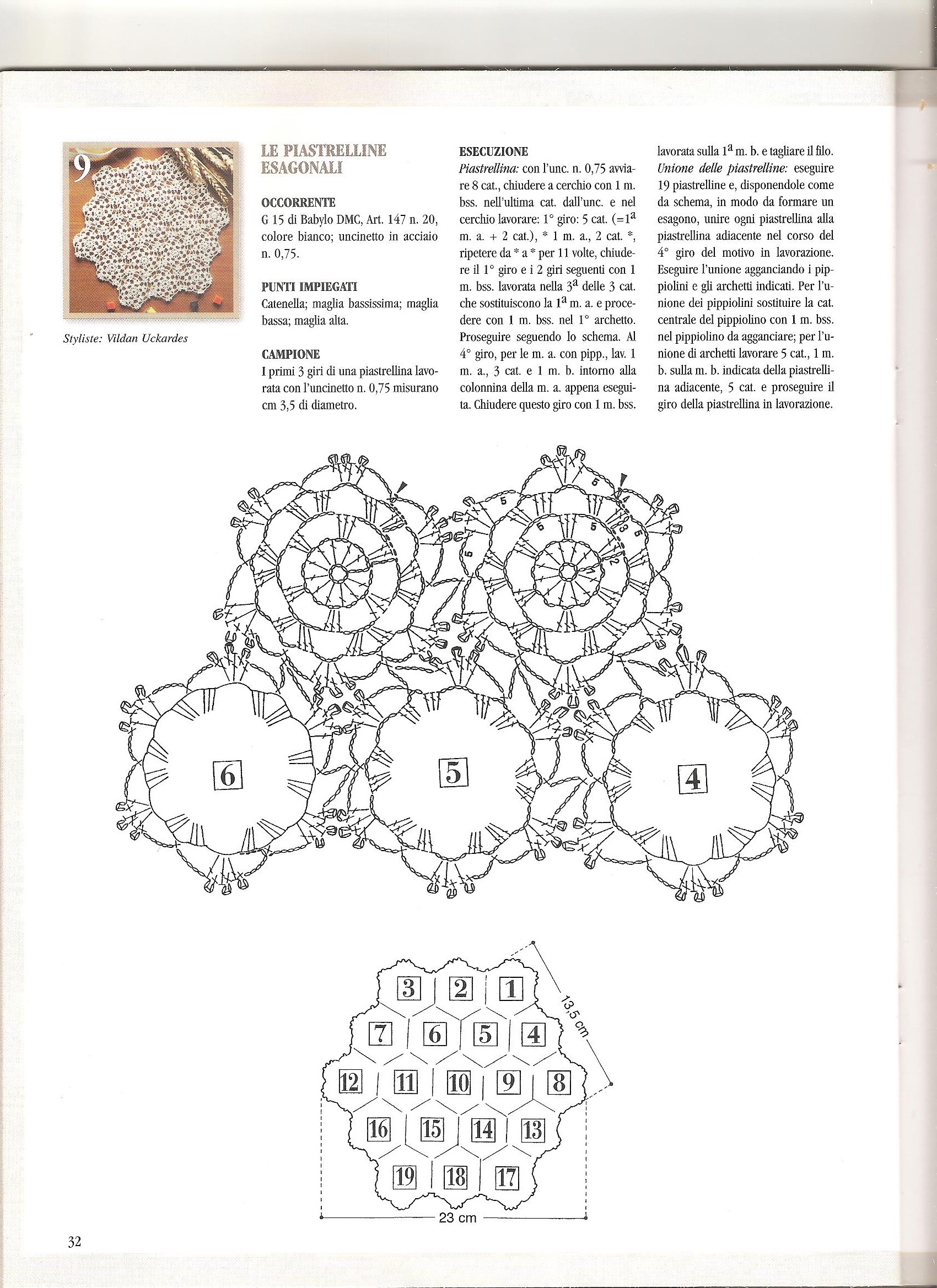 doily crochet hexagonal tiles (2)