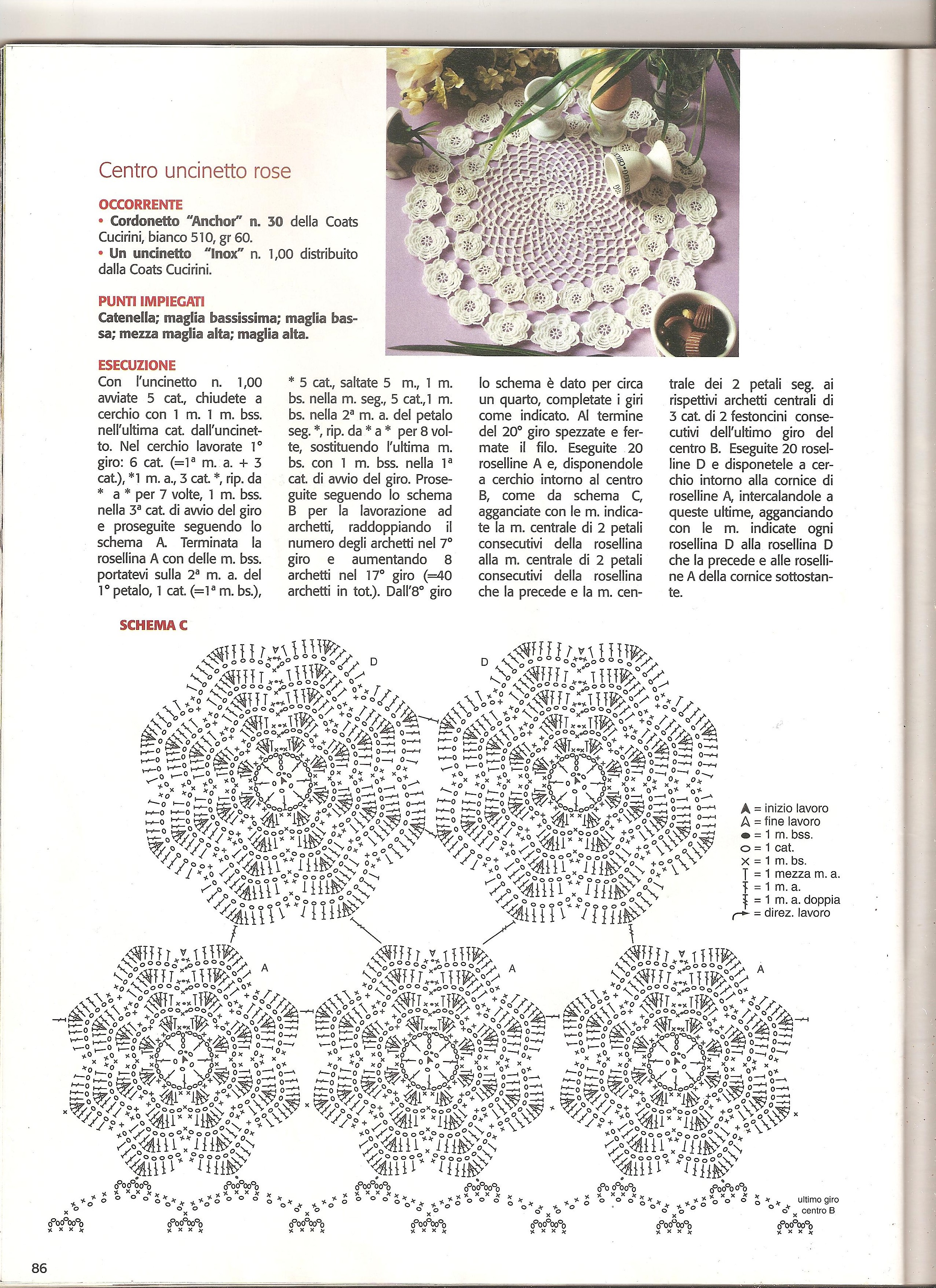 doily crochet roses (1)