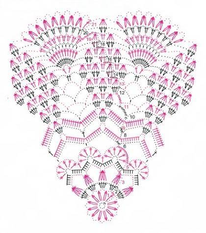 doily crochet round small fans (2)