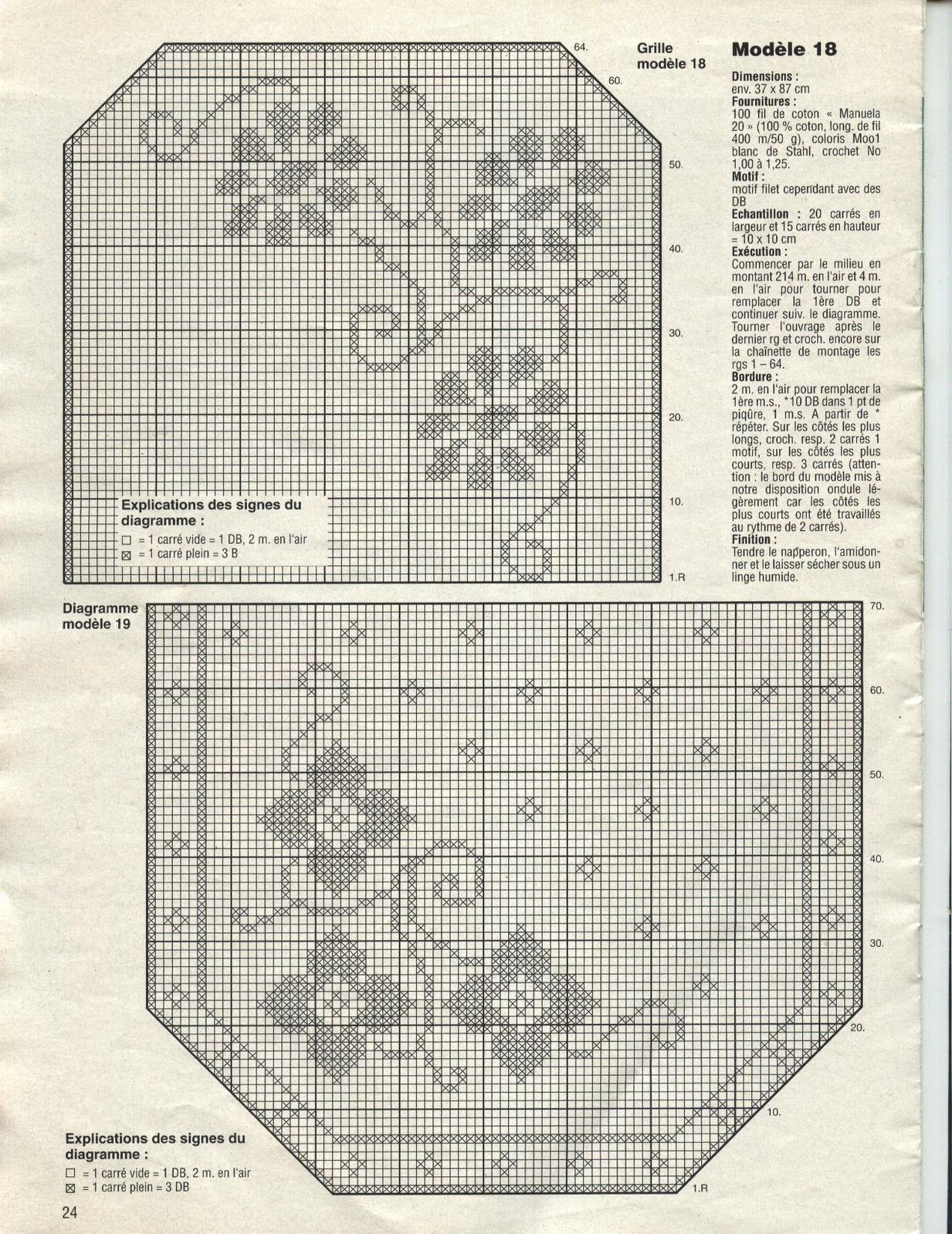 doily rectangular filet angular flowers (2)
