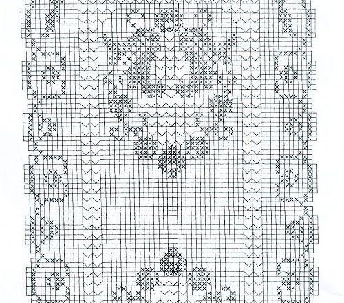 filet table runner bluebells (2)